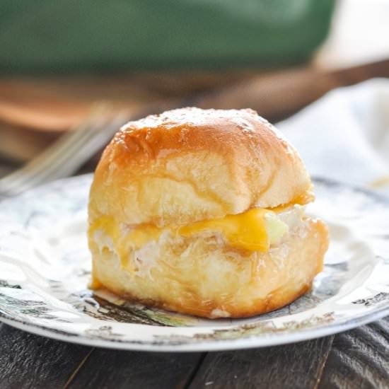 Tuna Melt Sliders - Recipe photo by The Seasoned Mom