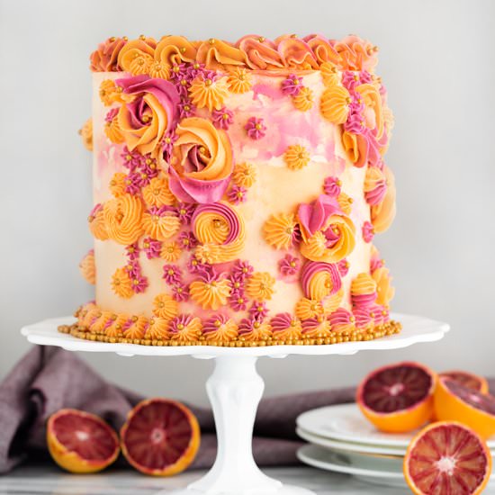 Blood Orange Cake - Recipe photo by The Sugar Coated Cottage