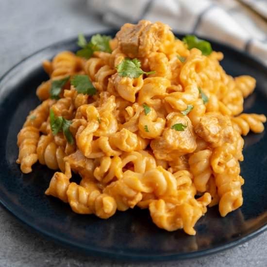 Instant Pot Buffalo Chicken Pasta - Recipe photo by slowcookergourmet