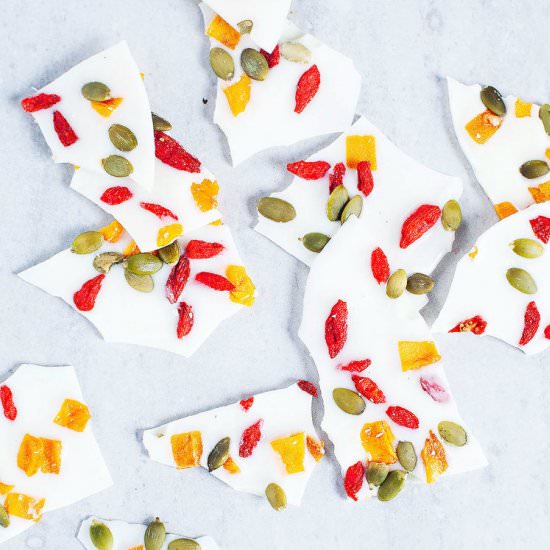 Magical Coconut Butter Bark - Recipe photo by Loveleaf Co.