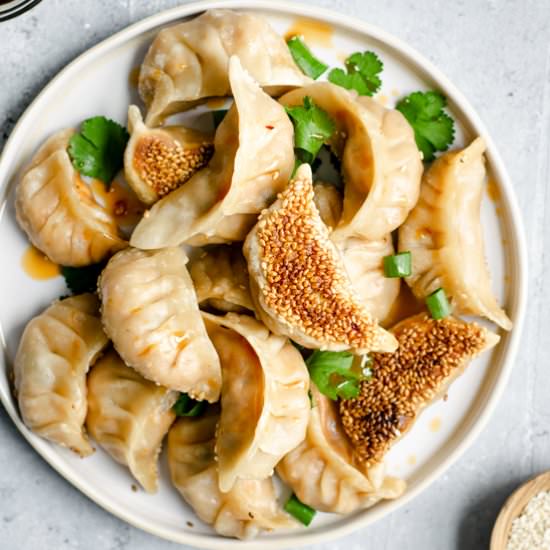 Gochujang Tofu Dumplings - Recipe photo by thecuriouschickpea