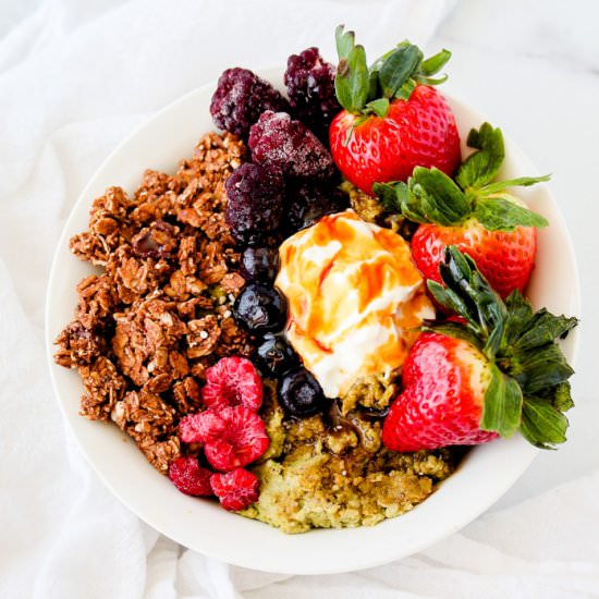 Matcha Oat Bowl - Recipe photo by DineLikeShay