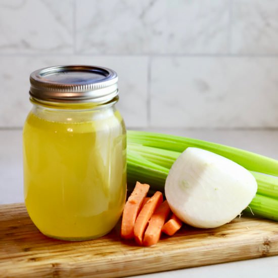 How to Make Homemade Chicken Stock - Recipe photo by Grits and Pinecones