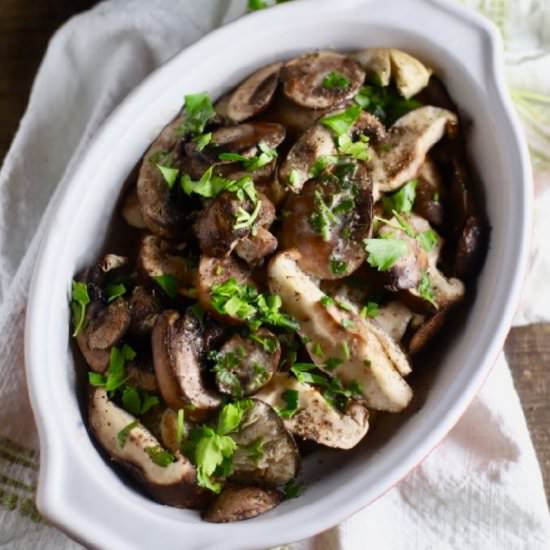 Baked Mushroom Casserole - Recipe photo by Grits and Pinecones