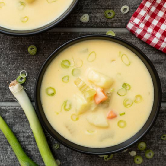 German Potato Soup - Recipe photo by foodandjourneys