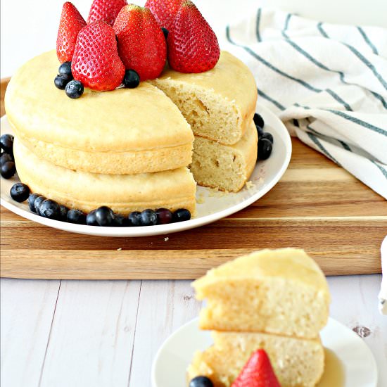 Giant Japanese Rice Cooker Pancakes - Recipe photo by squirrelsofafeather