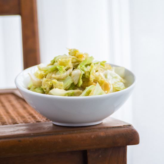4-Ingredient Thai Cabbage Stir Fry - Recipe photo by cookingwithnart
