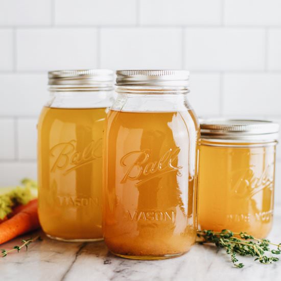Homemade Vegetable Broth - Recipe photo by asimplepalate