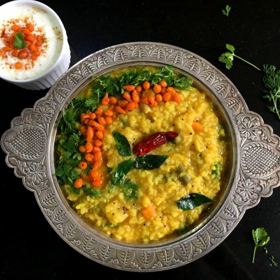One-pot Sambar Sadam/Rice - Recipe photo by CurryandVanilla