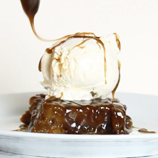 Vegan Sticky Toffee Pudding - Recipe photo by bakedbyclo