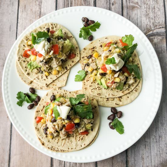 Soutwest Tuna Flatbread Sandwich - Recipe photo by Heartatworkrecipes