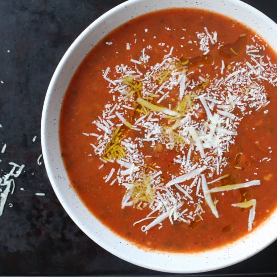 Tomato Lentil Soup with Caraway - Recipe photo by MyTastyTrials