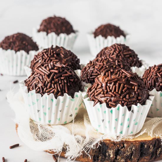 Vegan Brigadeiros - Recipe photo by piesandtacos