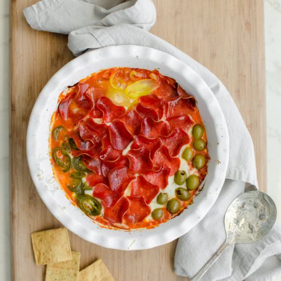 I Heart You Pizza Dip - Recipe photo by SweetCayenne