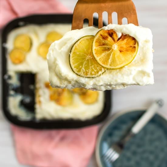 Coconut Lime Tres Leches Cake - Recipe photo by liveloveyummy