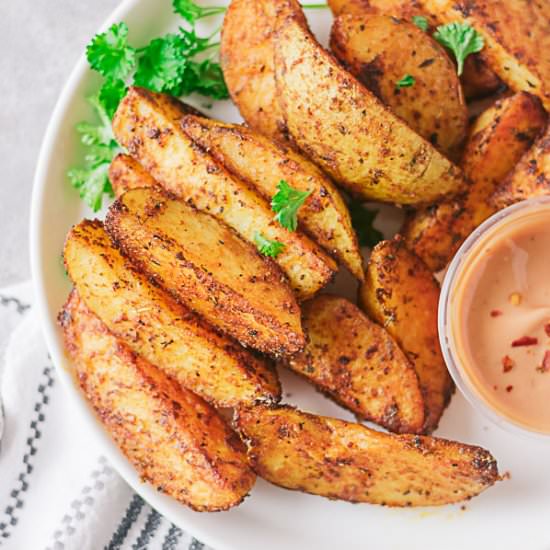 Crispy Potato Wedges - Recipe photo by My active kitchen