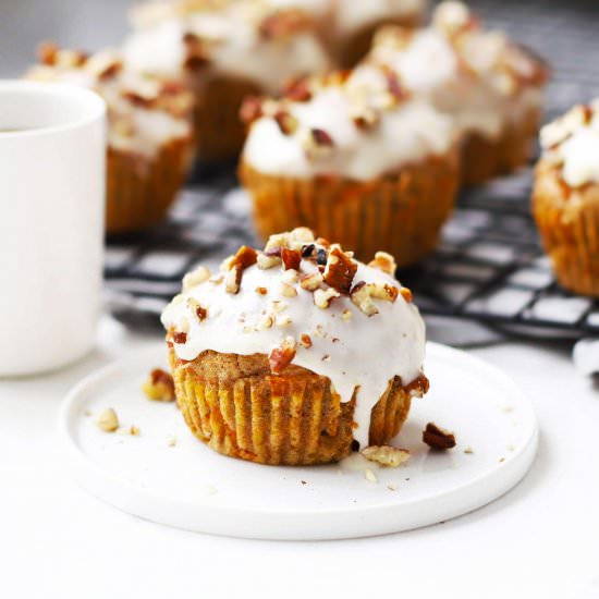 Healthy Carrot Cake Muffins - Recipe photo by Zestedlemon