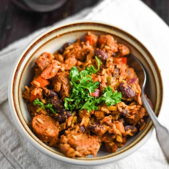 Vegan Jambalaya - Recipe photo by plantandvine
