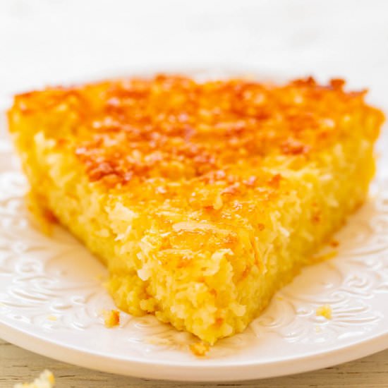Coconut Custard Magic Pie - Recipe photo by Averie