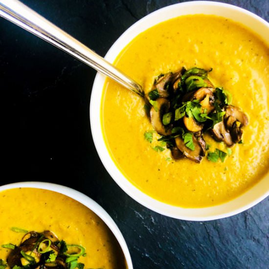 Curry Coconut Cauliflower Soup - Recipe photo by spicyfig