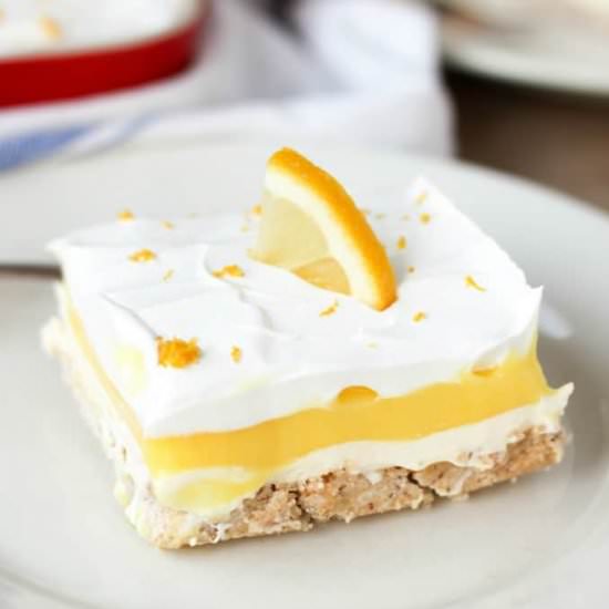 Dreamy Lemon Lush Dessert - Recipe photo by LifesLittleSweets