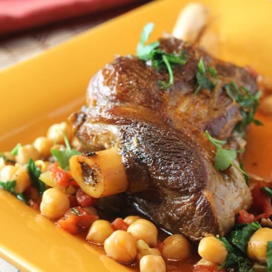 Braised Lamb Shanks - Recipe photo by Food Gal