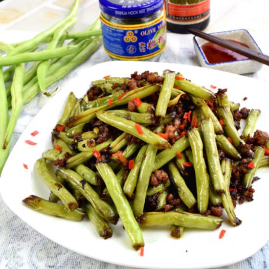 Dry-fried green bean 干煸四季豆 - Recipe photo by Taste of Asian Food