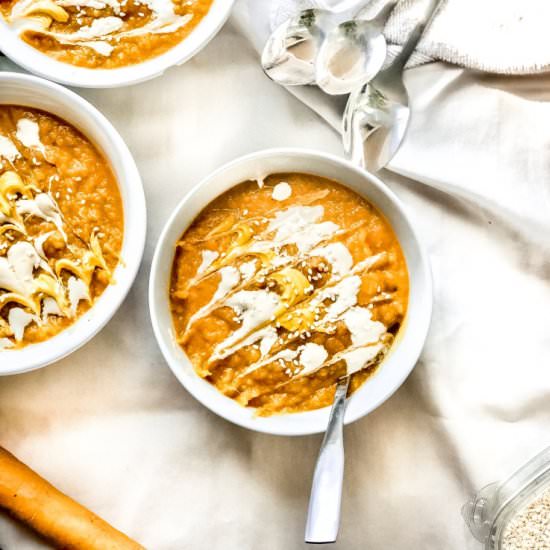 Cozy Carrot Ginger Soup - Recipe photo by Garlic-Head