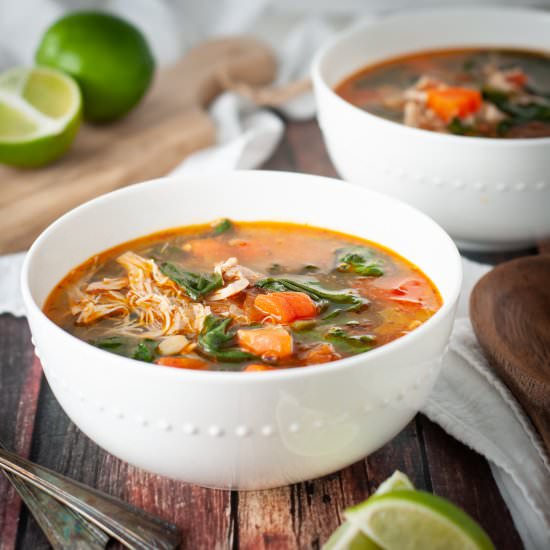 Chicken soup with beans - Recipe photo by photosandfood