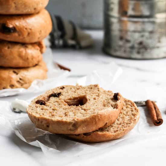 Easy Cinnamon Raisin Bagels - Recipe photo by lemons and zest