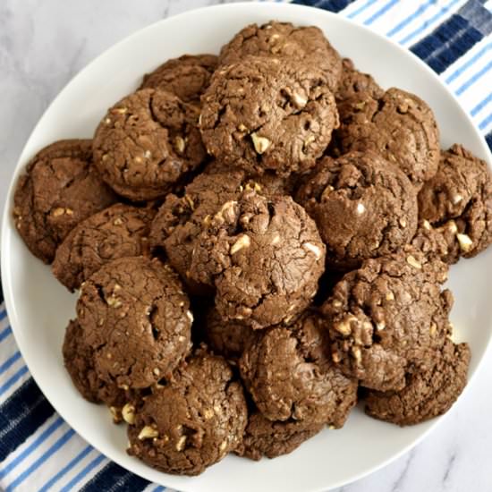 Double Chocolate Pecan Chip Cookies - Recipe photo by Flavor Walk