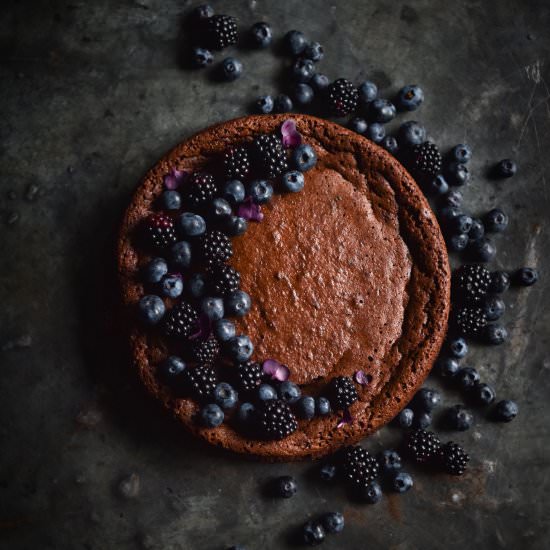 Flourless nut free chocolate cake - Recipe photo by georgeats