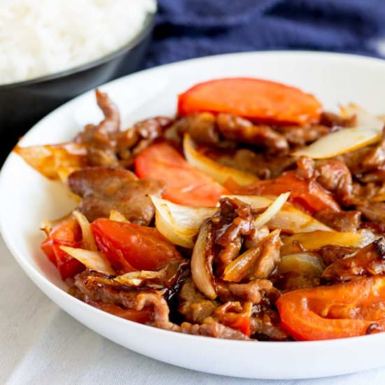 Cantonese Beef and Tomato - Recipe photo by sprinkles and sprouts