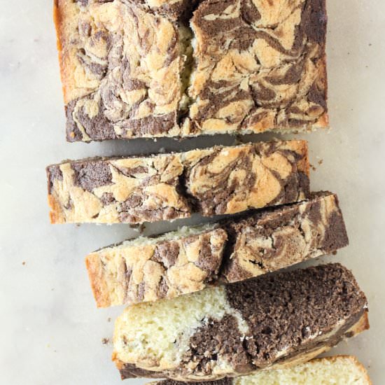 Marble Cake - Recipe photo by The Desserted Girl