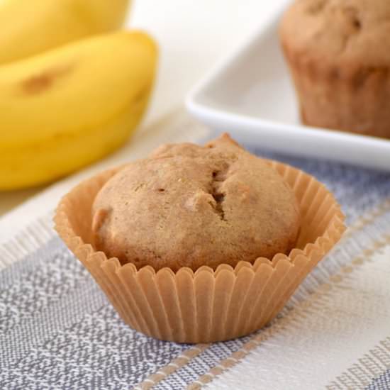 gluten-free banana muffins - Recipe photo by justtoclaireify