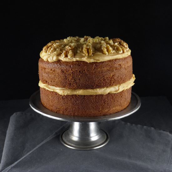 Coffee and Walnut Spelt Cake - Recipe photo by thespeltkitchen