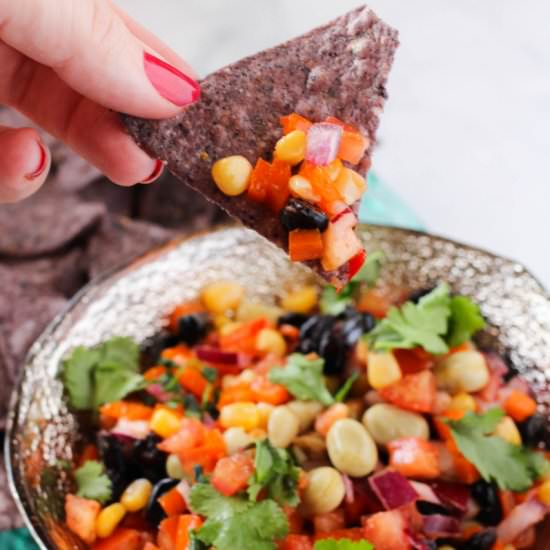 Rainbow Salsa - Recipe photo by sugarspiceandglitter