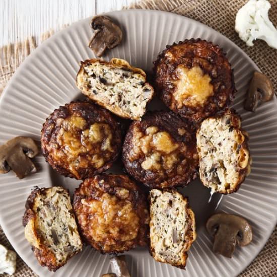 Skinny Cauliflower Pizza Muffins - Recipe photo by Fit Food Wizard