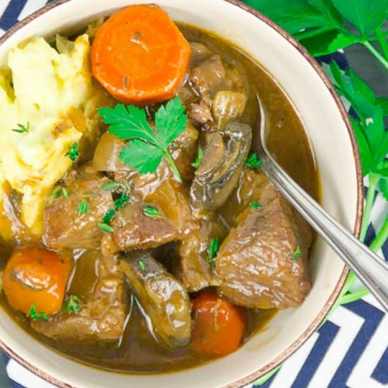 Beef and Guinness Irish Stew - Recipe photo by savorwithjennifer.com