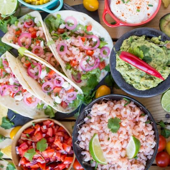 Coconut lime shrimp tacos - Recipe photo by electricbluefood