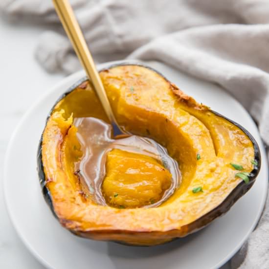 Roasted Acorn Squash - Recipe photo by 40aprons