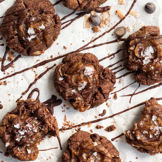 Chocolate Caramel Thumbprint Cookie - Recipe photo by themindfulhapa