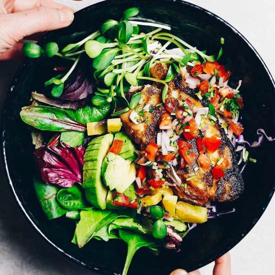 Paleo Fish Taco Bowls - Recipe photo by IHeartUmami