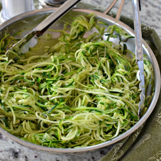 Zucchini Noodles - Recipe photo by Small Town Woman