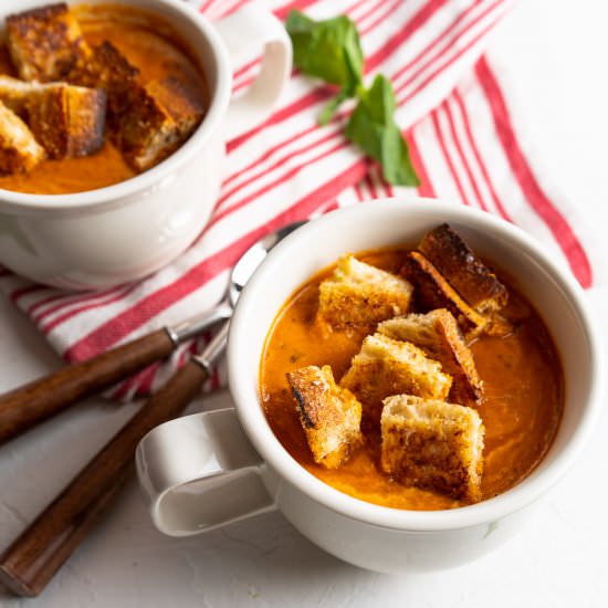 Tomato soup - Recipe photo by sipandspice