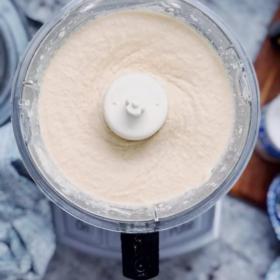 Creamy Roasted Garlic Hummus - Recipe photo by herlongwayhome