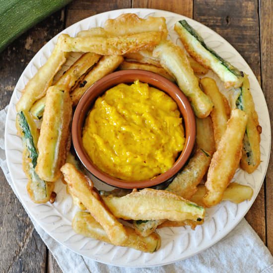 Beer Battered Zucchini Fries - Recipe photo by Spain on a Fork