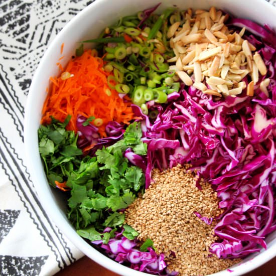 Asian Slaw - Recipe photo by Savored Joy