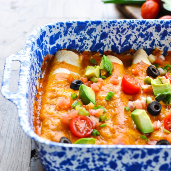 Easy Beef Enchiladas - Recipe photo by The Seasoned Mom