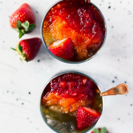 Rainbow cocktail slushy - Recipe photo by sugarspiceandglitter